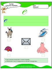 E Sesi Çalışma Sayfaları